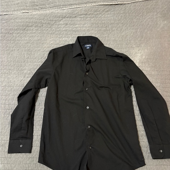 Chaps Men's Elegant Black Dress Shirt - Picture 2 of 3